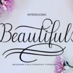 Beautiful Font Poster 1