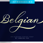 Belgian Signature Font Poster 1