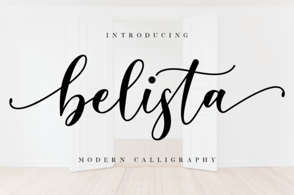 Belista Script Font Poster 1