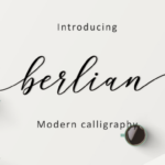 Berlian Script Font Poster 1