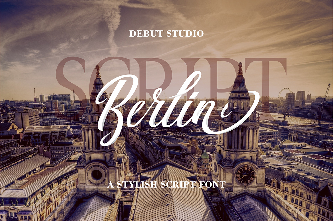 Berlin Script Font Poster 1