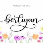 Berliyan Script Font Poster 1