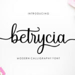 Betrycia Font Poster 1