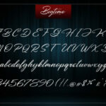 Bigtime Script Font Poster 8