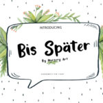 Bis Spater Font Poster 1