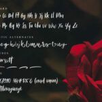 Bitter Rose Font Poster 9