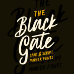 Black Gate Font Poster 1