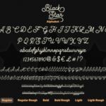 Black Star Family Font Poster 11