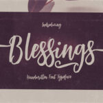 Blessings Font Poster 5