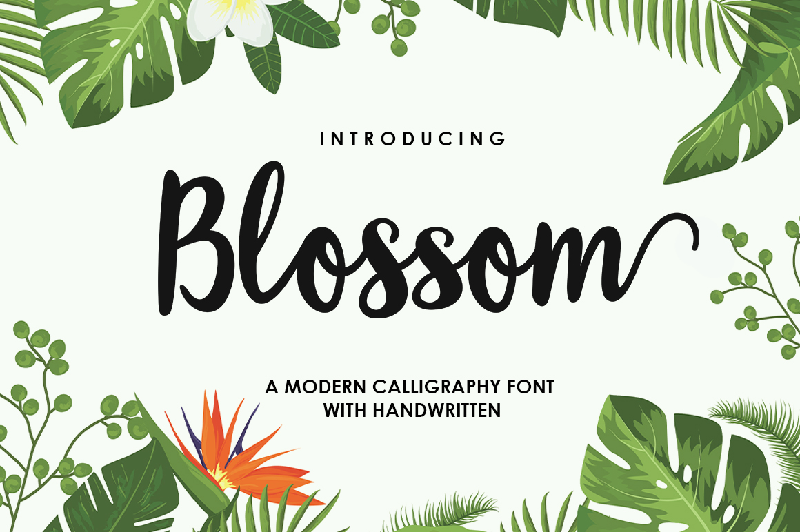 Blossom Script Font Poster 1