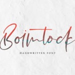 Boimtock Font Poster 1