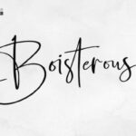 Boisterous Script Font Poster 1