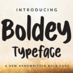 Boldey Font Poster 1