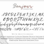 Bonjour Font Poster 7