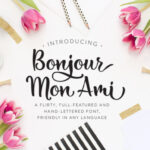 Bonjour Mon Ami Font Poster 1