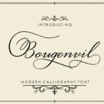 Bougenvil Font Poster 1