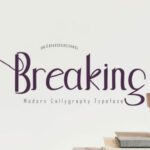 Breaking Font Poster 1