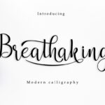 Breathaking Font Poster 1