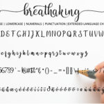 Breathaking Font Poster 2