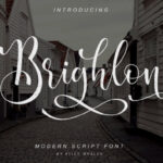 Brighlon Font Poster 1