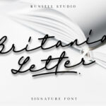 Britania Letter Font Poster 1