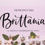 Brittania Script Font Poster 1