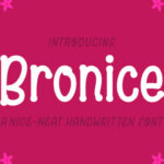 Bronice Font Poster 1