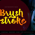 Brush Stroke Font Poster 1