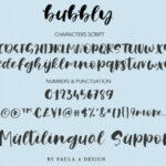 Bubbly Font Poster 7