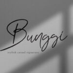 Bunggi Signature Font Poster 1