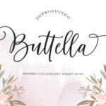 Buttella Script Font Poster 1