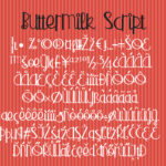 Buttermilk Font Poster 3