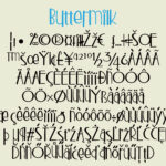 Buttermilk Font Poster 8