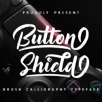 Button Shield Font Poster 1