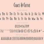 Cake & Cutie Font Poster 7