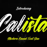 Calista Font Poster 1