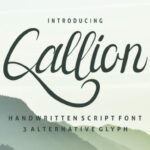 Callion Font Poster 1