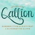 Callion Font Poster 2