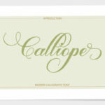 Calliope Script Font Poster 2