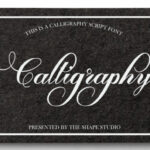 Calliope Script Font Poster 9