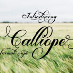 Calliope Script Font Poster 10