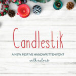 Candlestik Font Poster 1