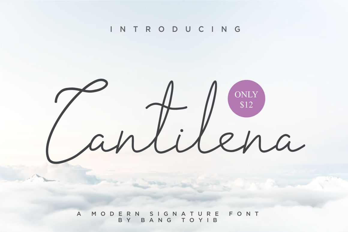 Cantilena Font Poster 1