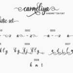 Carmeliya Font Poster 2