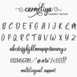 Carmeliya Font Poster 3