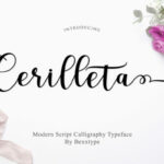 Cerilleta Script Font Poster 1