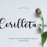 Cerilleta Script Font Poster 9