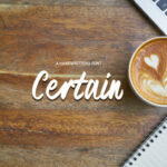 Certain Font Poster 1