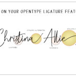 Christina Allie Font Poster 6