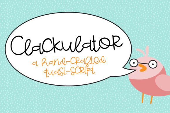 Clackulator Font Poster 1